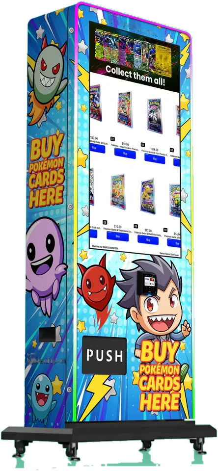 Trading card vending tower
